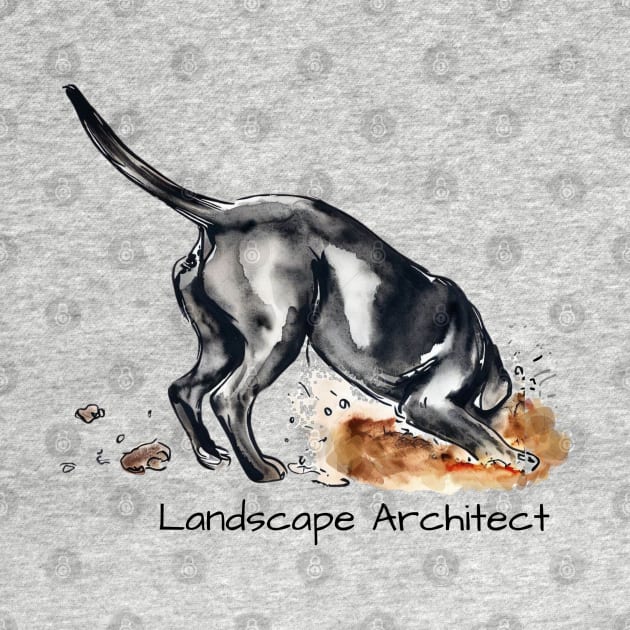 LANDSCAPE ARCHITECT Black Lab by ZogDog Pro